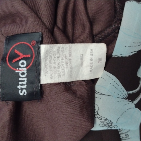 Studio Y Y2K Floral V-Neck Dress in Brown and Blue size 7/8 - Picture 16 of 16